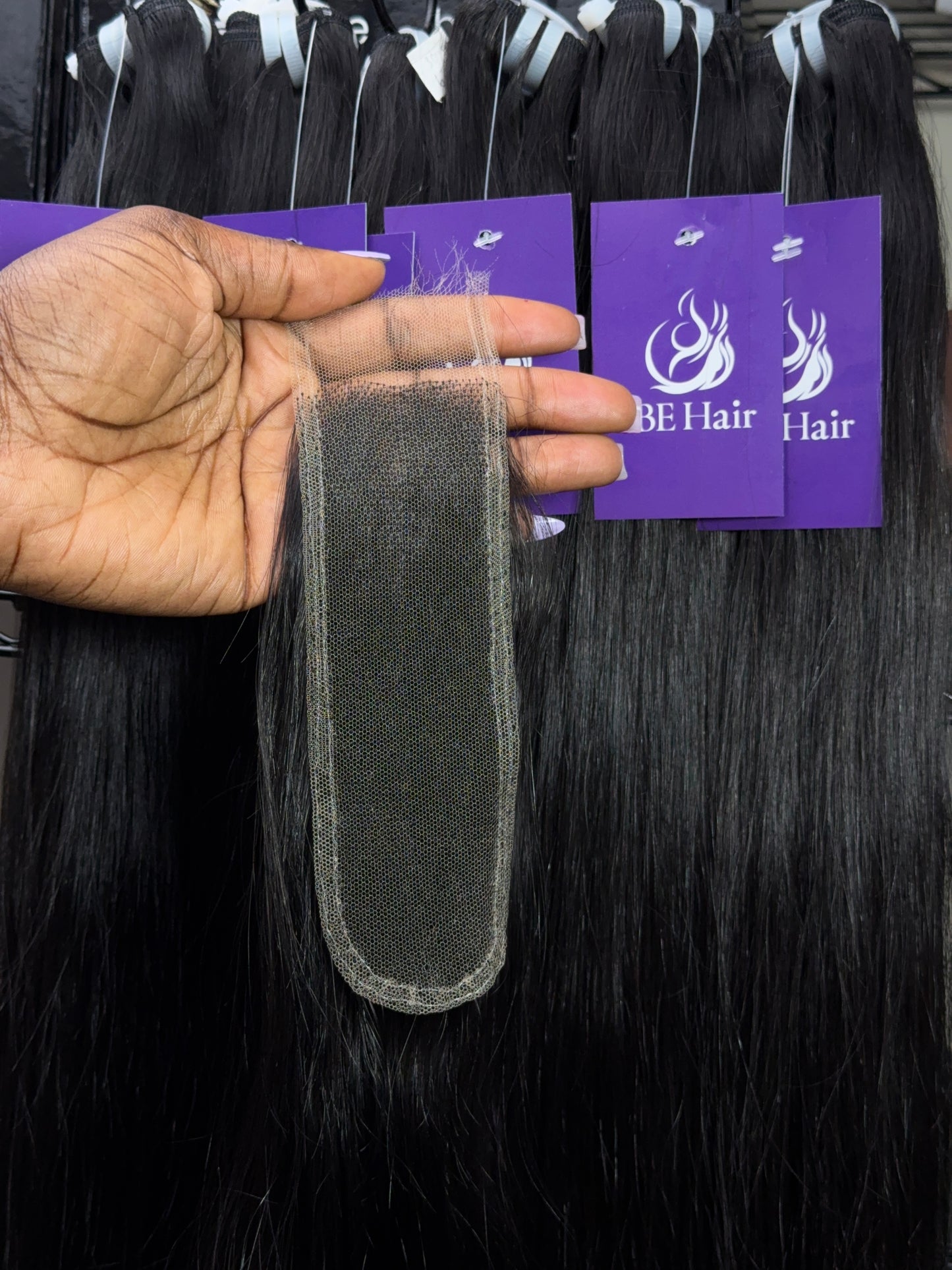 HD Lace Closure – Bone Straight Raw Hair, Single Donor, Bleach Friendly
