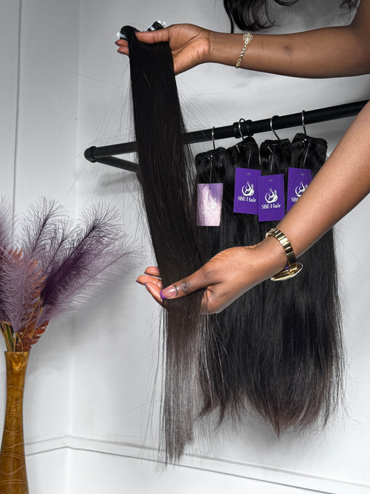 Silky Straight Raw Hair Bundles – Sleek & Soft Luxury | SBE Hair UK