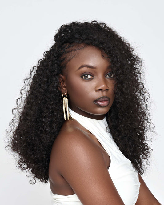 Flip Over Half Wig ( Natural Blend)