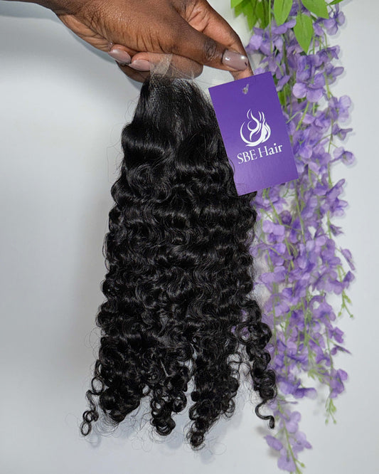 HD Lace Closure  & Frontal | Deep Curly Raw Hair
