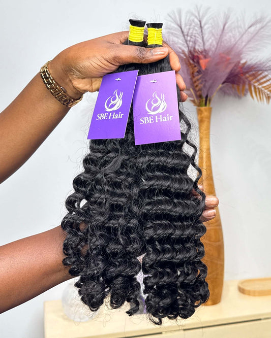 Deep Wave Bulk Braiding Hair