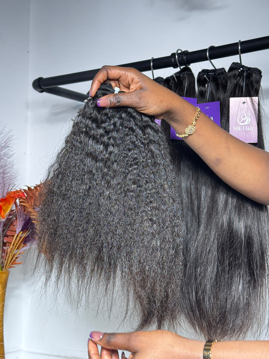 Raw Kinky Straight Extensions – Luxury Hair by SBE Hair UK
