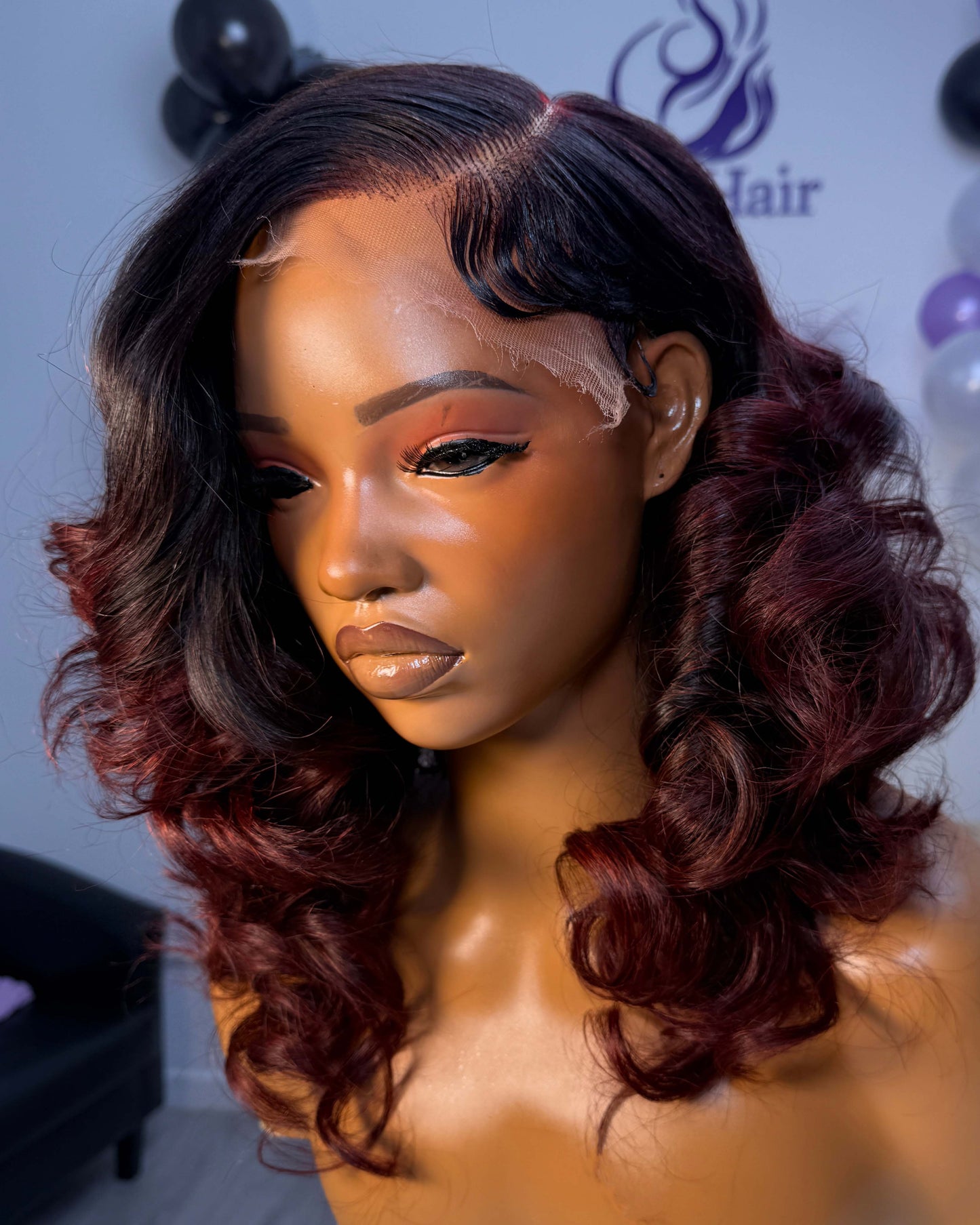 Scarlet Muse | Warm Burgundy | Ombré